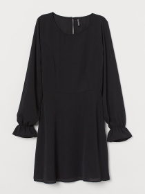 Платье мини H&M модель 7818330RP5_Черный Платье мини H&M модель 7818330RP5_Черный Фото