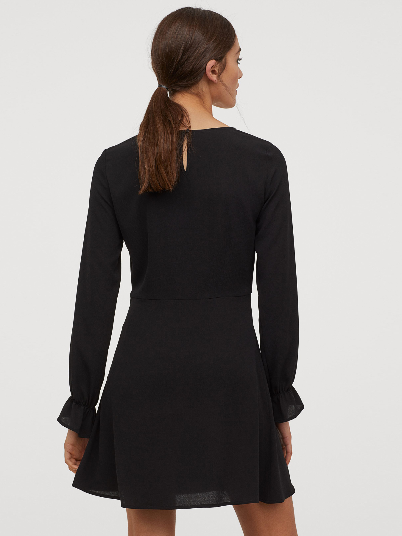 Платье мини H&M модель 7818331RP5_Черный Фото