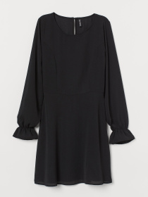 Платье мини H&M модель 7818331RP5_Черный Фото