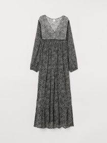Сукня максі H&M модель 7842740sm_черно-белый цветы Фото