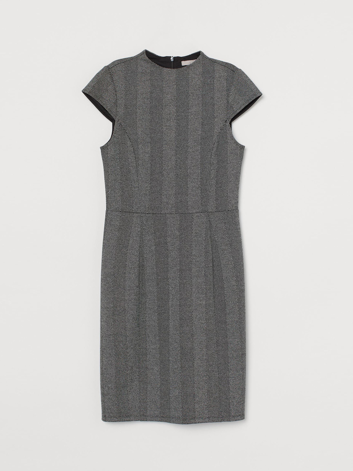 Сукня міді H&M модель 7933480sm_серый с узором Фото