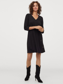 Платье мини H&M модель 7943891wer_Черный Платье мини H&M модель 7943891wer_Черный Фото