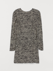 Сукня міні H&M модель 8062430sm_кремово-черный зебра Фото