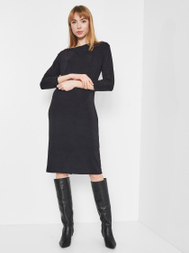 Платье миди H&M модель 8103340log_Черный Фото