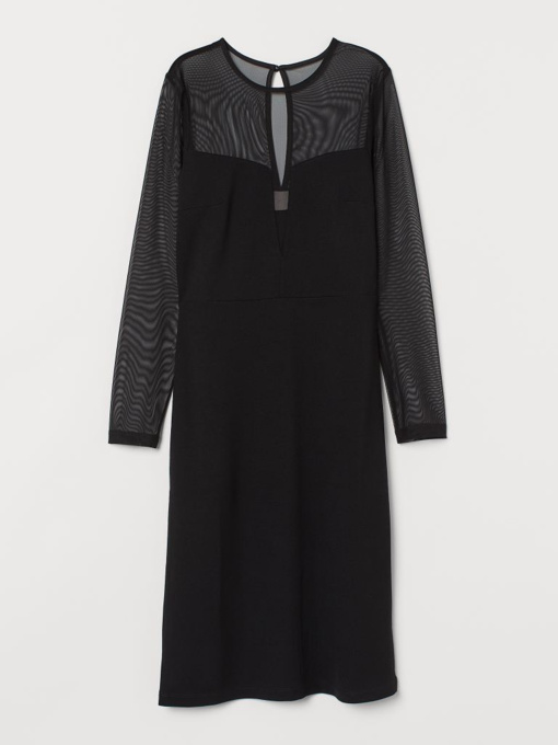 Платье миди H&M модель 8108200abr_Черный Фото