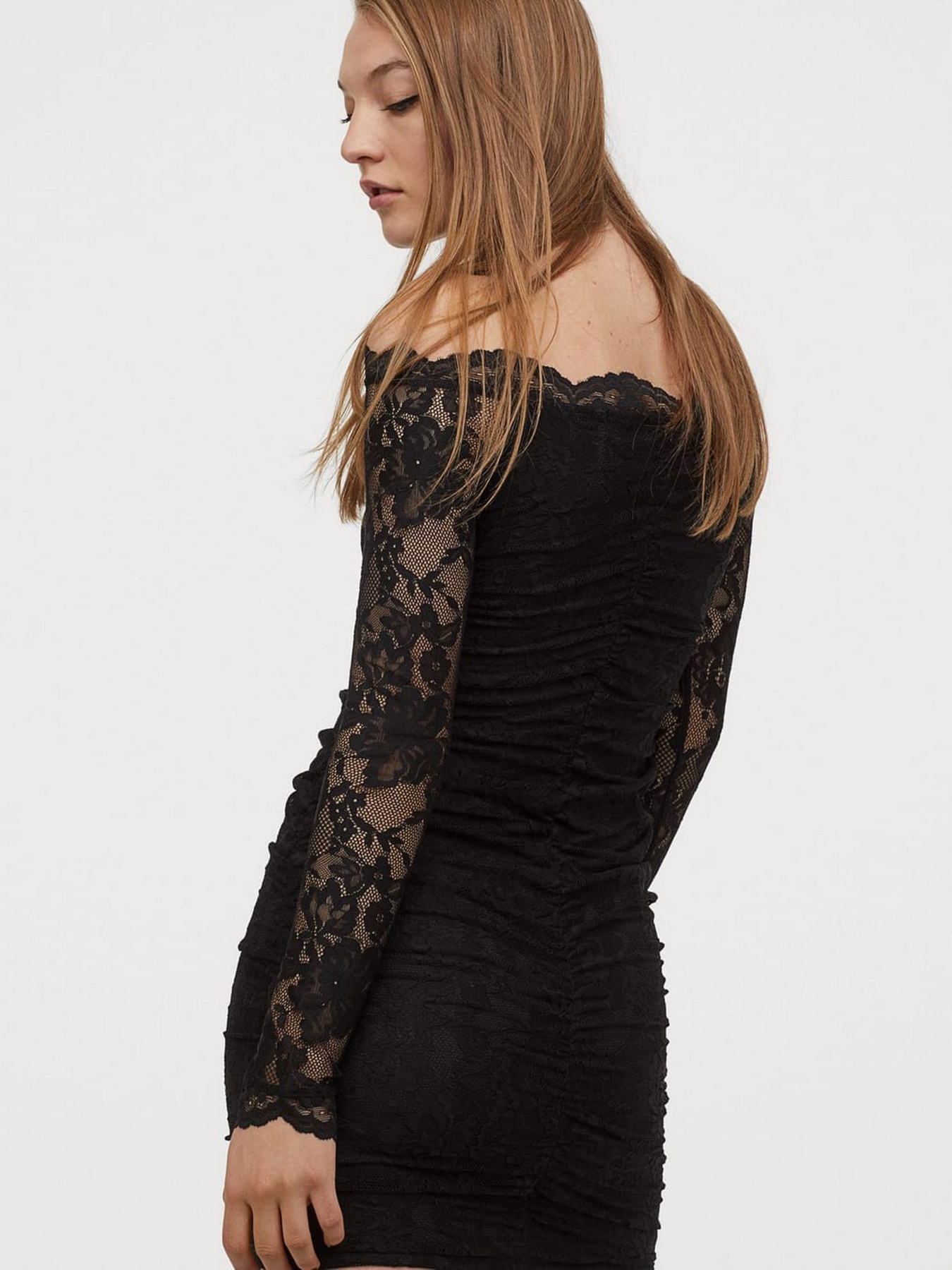 Платье мини H&M модель 8134300abr_Черный Фото