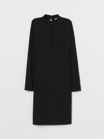 Платье миди H&M модель 8217310log_Черный Платье миди H&M модель 8217310log_Черный Фото