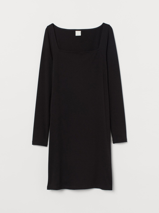 Платье мини H&M модель 8301761RP7_черный Фото