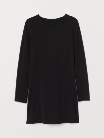 Платье мини H&M модель 8322691sdm_Черный Фото