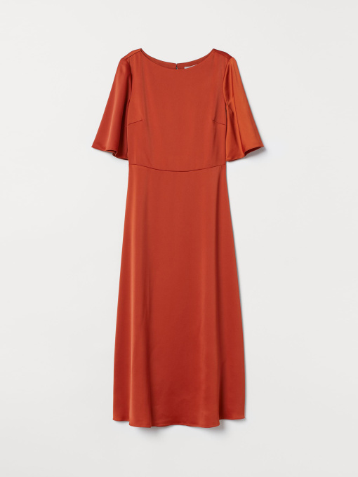 Платье мини H&M модель 8357681wer_Оранжевый Фото