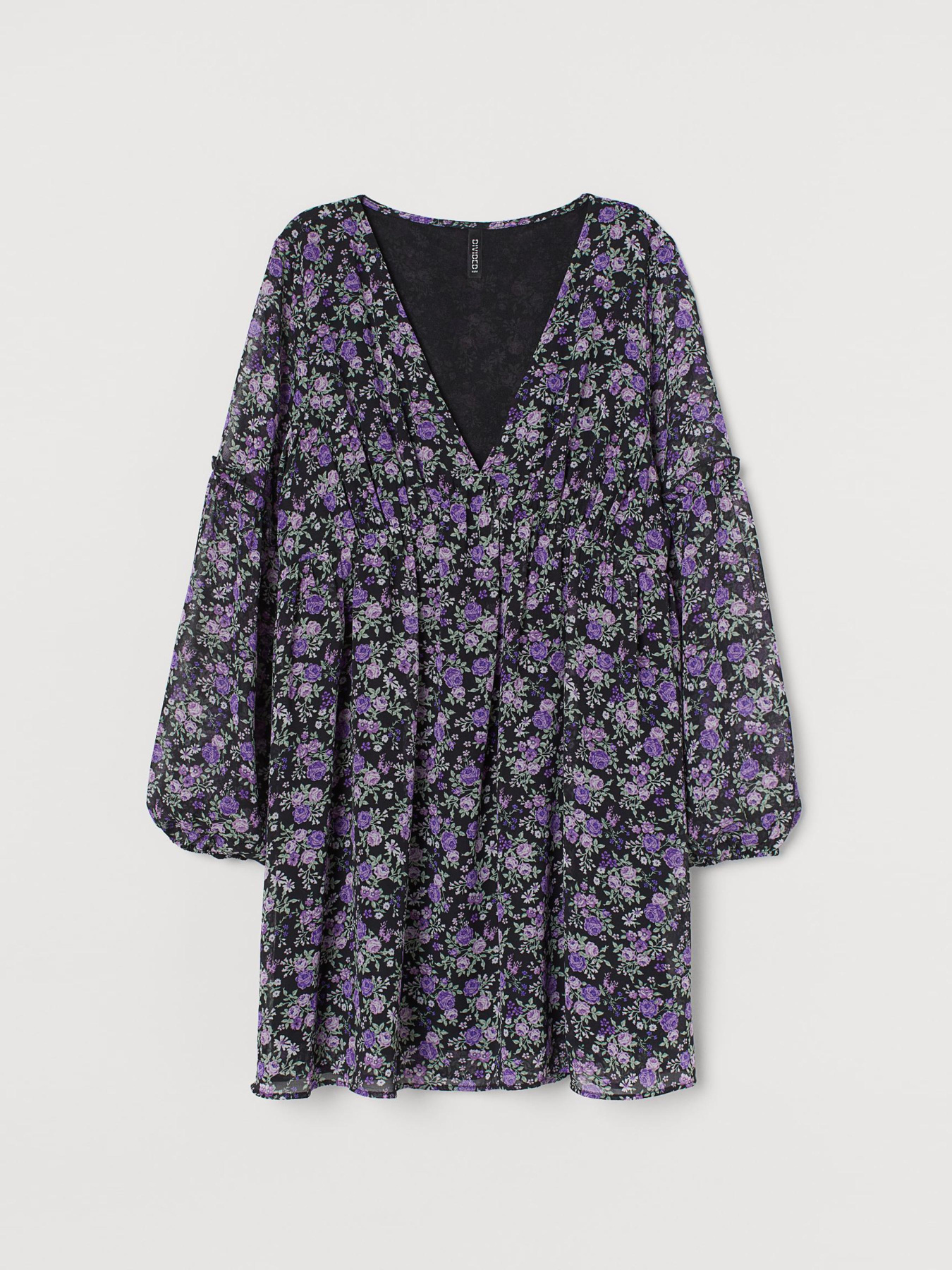 Платье мини H&M модель 8361302ral_Черный Фото