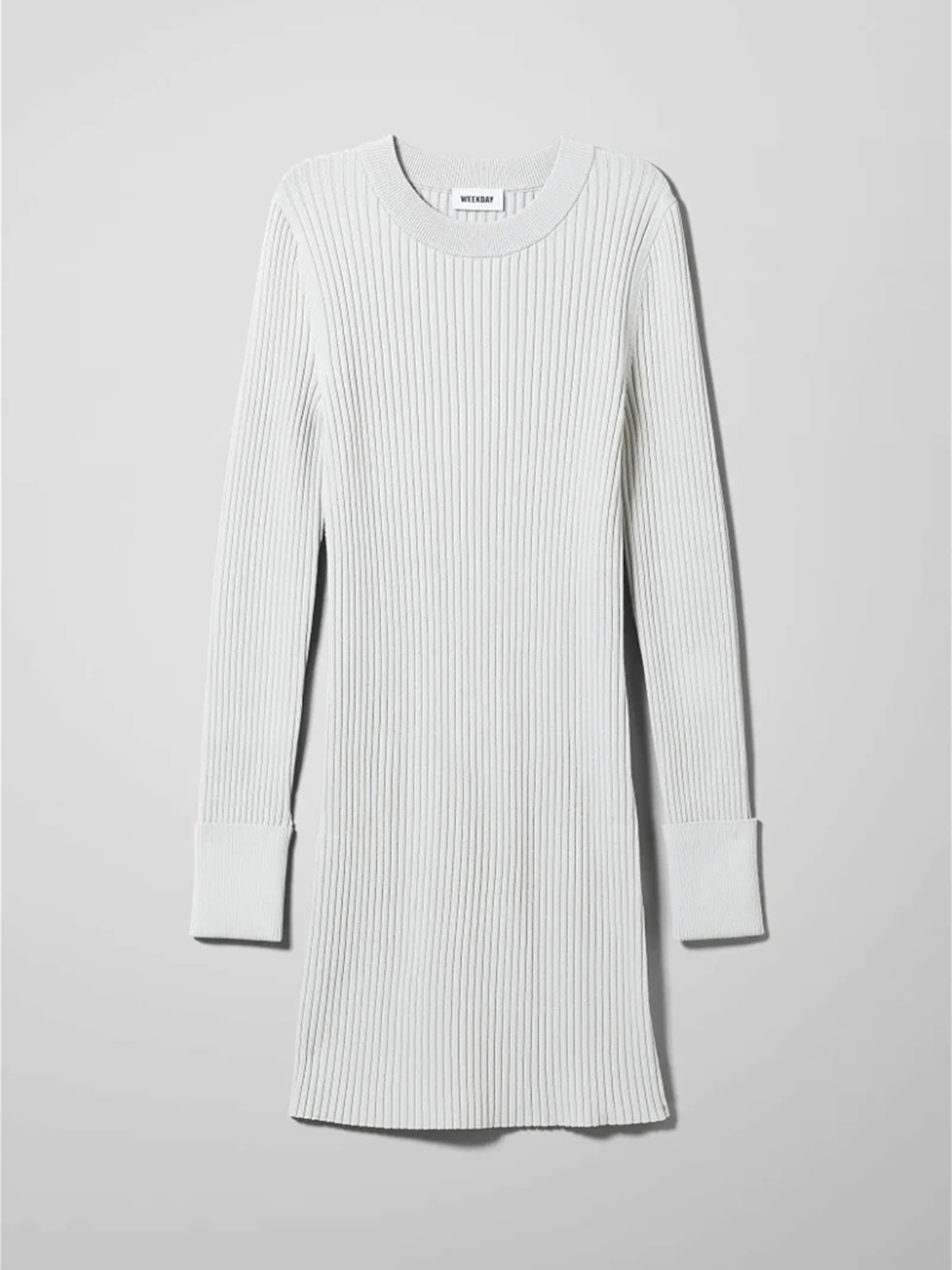 Платье мини Weekday модель 8373881ral_Светло-серый Фото