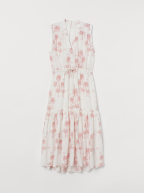 Платье миди H&M модель 8421671wer_Белый Фото