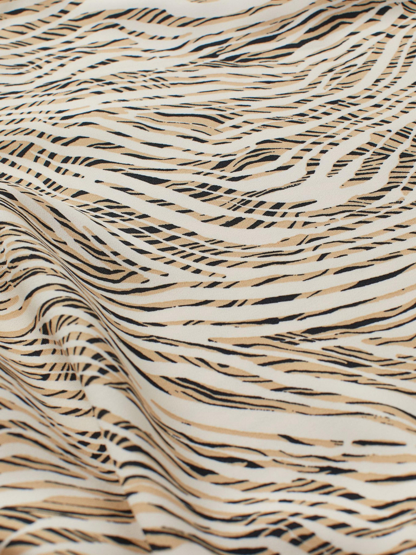 Платье миди H&M модель 8465811wer_Бежево-черный Фото