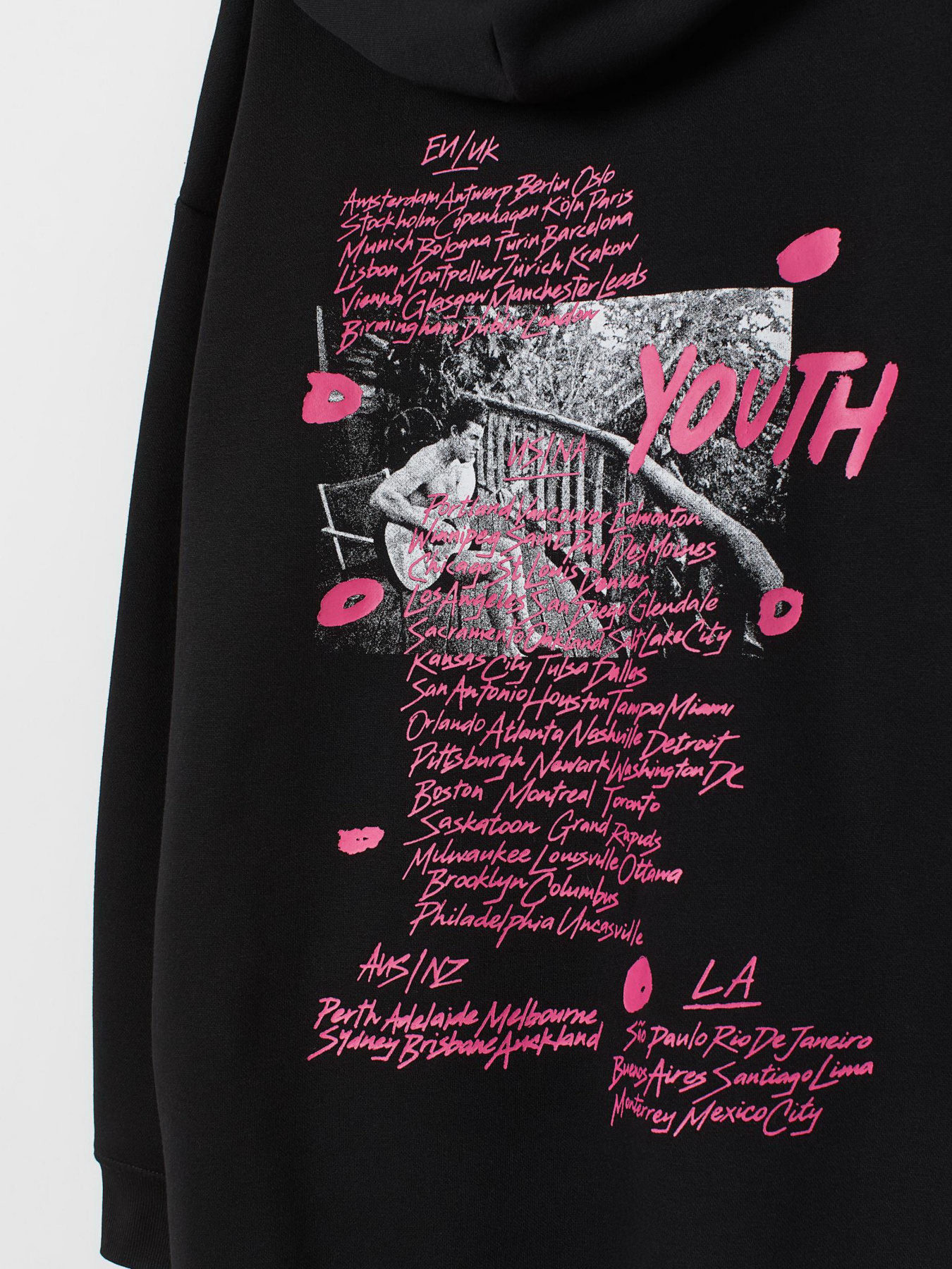 Сукня міні H&M модель 8534851wer_черный с принтом Фото