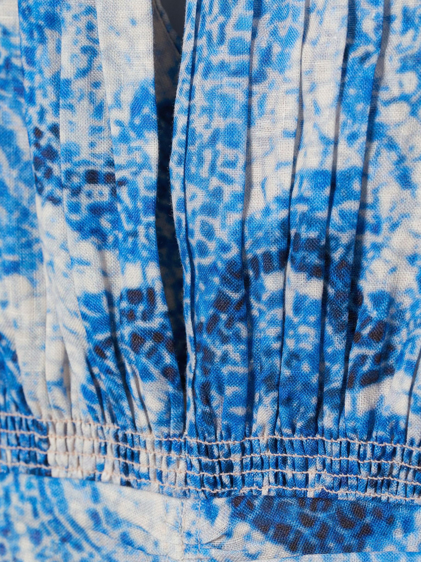 Платье мини H&M модель 8623861wer_Бело-синий Фото