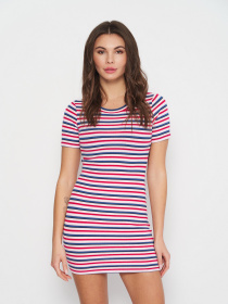 Платье мини H&M модель 8626931arl_Комбинированный Фото