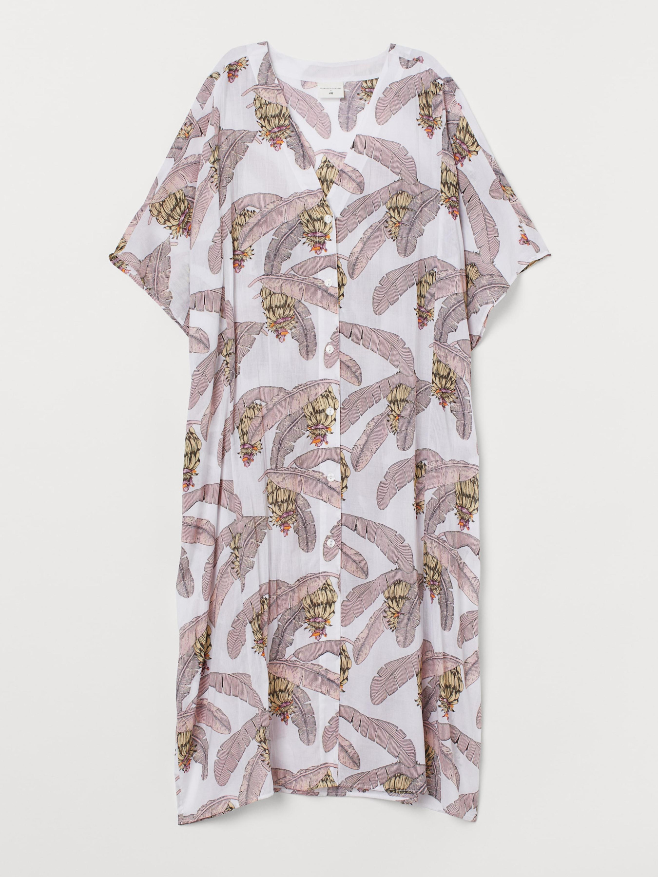 Платье мини H&M модель 8667281wer_Бело-розовый Фото