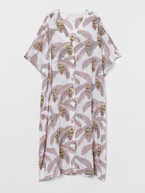 Платье мини H&M модель 8667281wer_Бело-розовый Фото