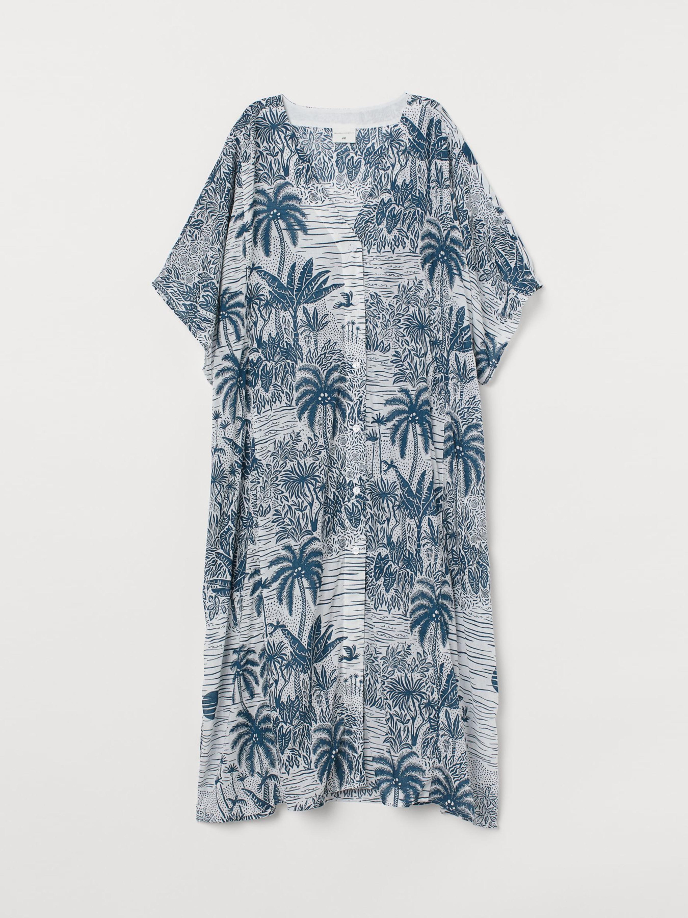 Платье мини H&M модель 8667281wer_Бело-синий Фото