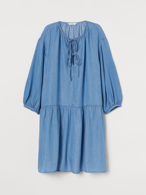 Платье мини H&M модель 8715612abr_Голубой Фото