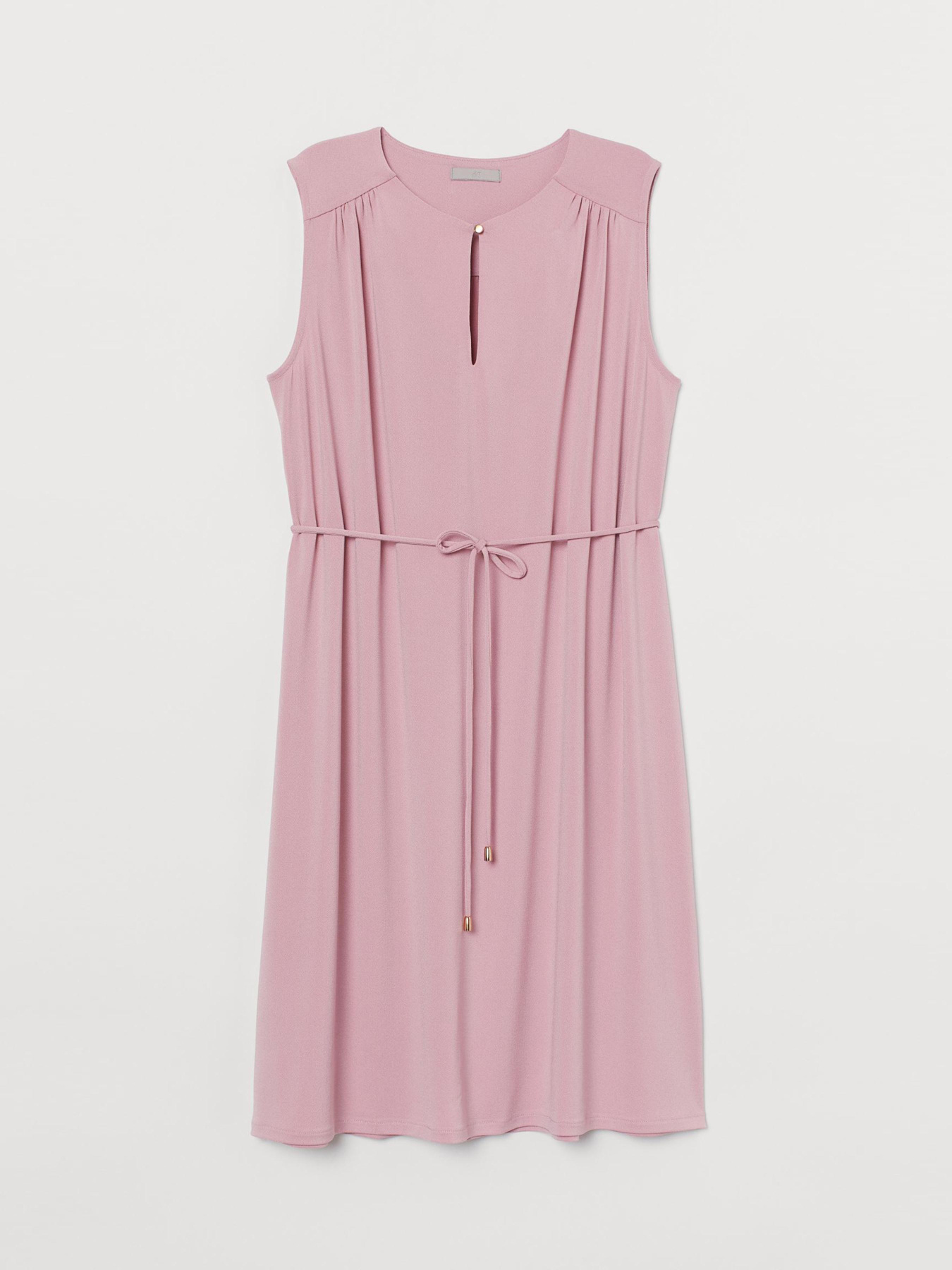 Платье мини H&M модель 8880261bar_Светло-розовый Фото