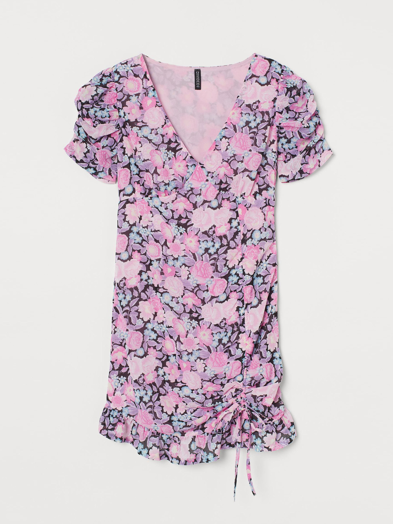 Платье мини H&M модель 8946512ral_Комбинированный Платье мини H&M модель 8946512ral_Комбинированный Фото