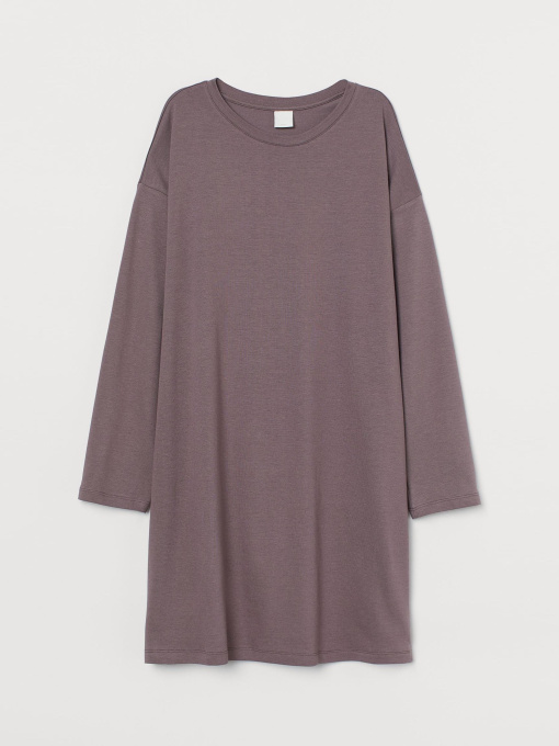 Платье мини H&M модель 8958042wer_Темно-лиловый Фото