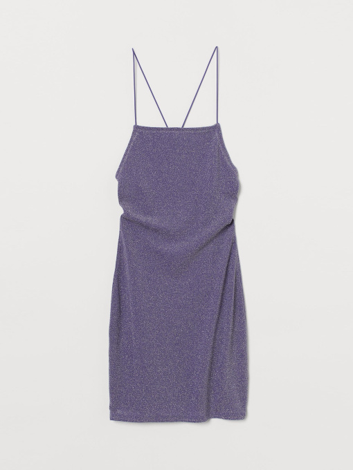Платье мини H&M модель 9024862wer_Лавандовый Фото