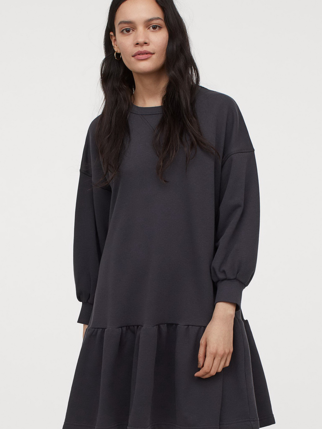 Платье мини H&M модель 9030962dm_Графитовый Фото