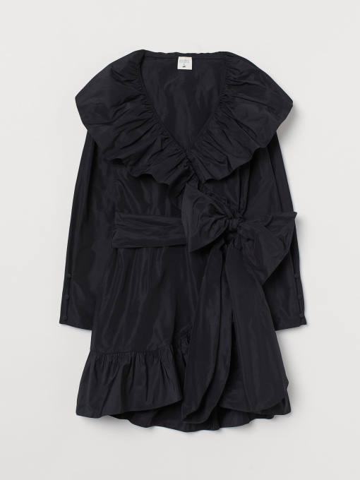 Платье мини H&M модель 9042352wer_Черный Фото