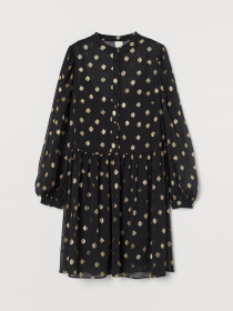 Платье мини H&M модель 9087292wer_Черный Фото