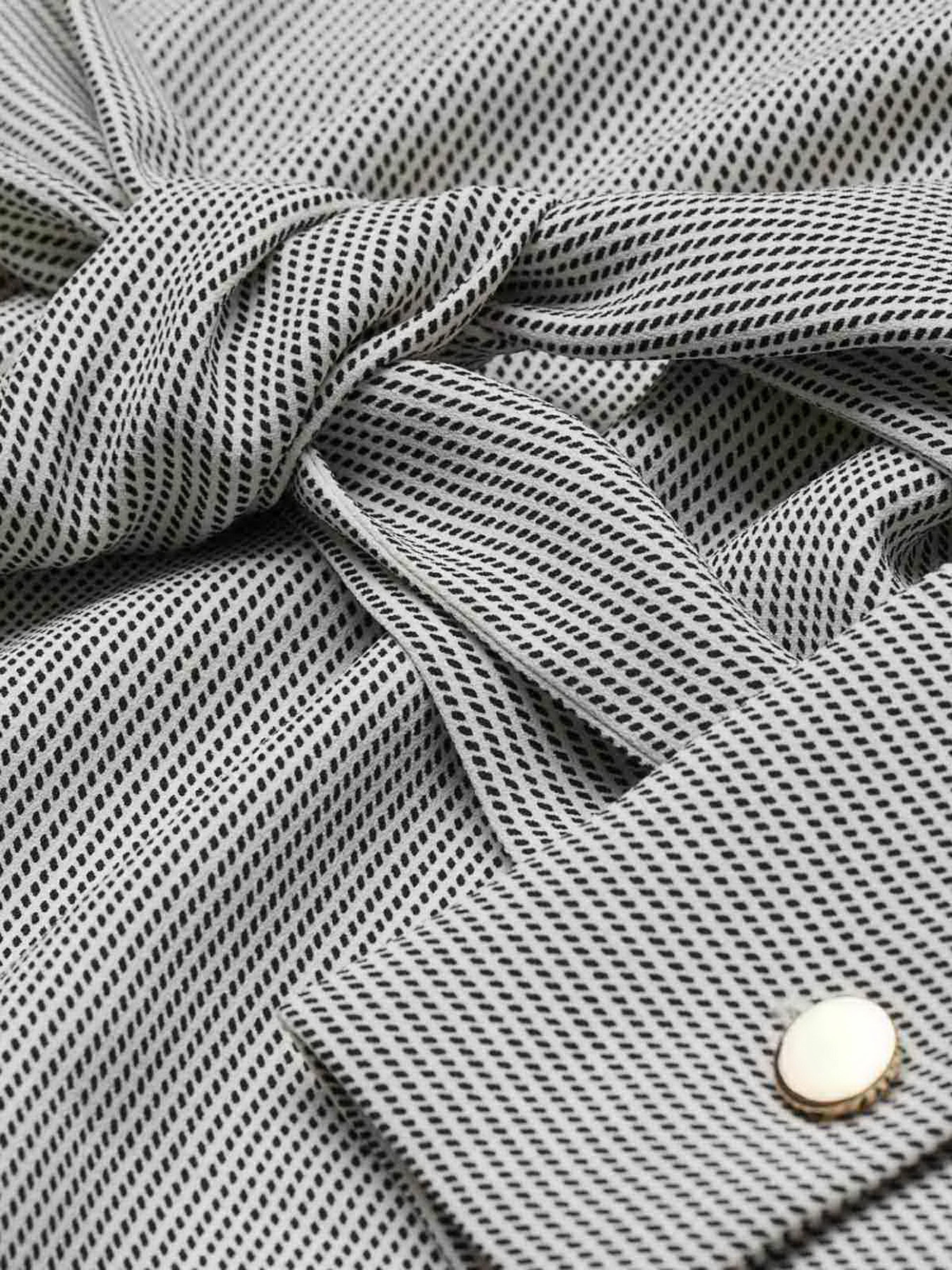 Платье мини H&M модель 9119772wer_Черно-белый Фото