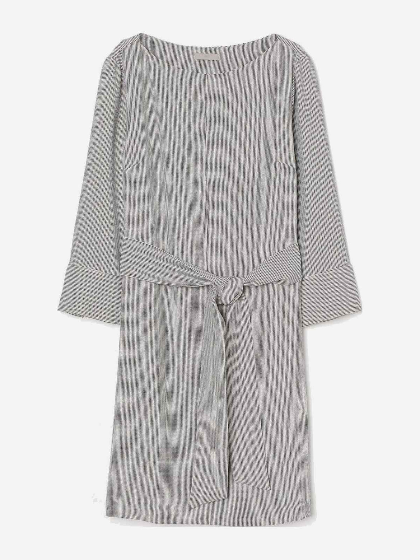 Платье мини H&M модель 9119772wer_Черно-белый Платье мини H&M модель 9119772wer_Черно-белый Фото