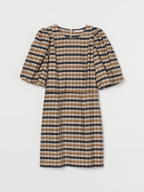 Платье мини H&M модель 9154872sdm_Светло-бежевый Фото