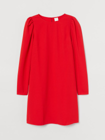 Платье мини H&M модель 9156252sm_ярко-красный Фото