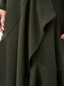 Сукня міді H&M модель 9184311RP31_темно-зеленый Фото