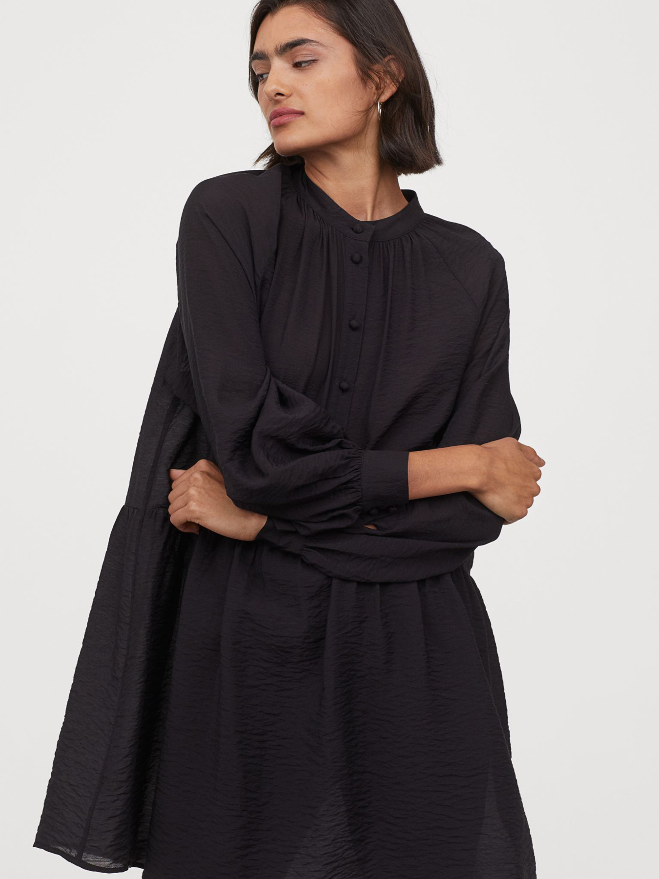 Платье миди H&M модель 9184432wer_Черный Фото