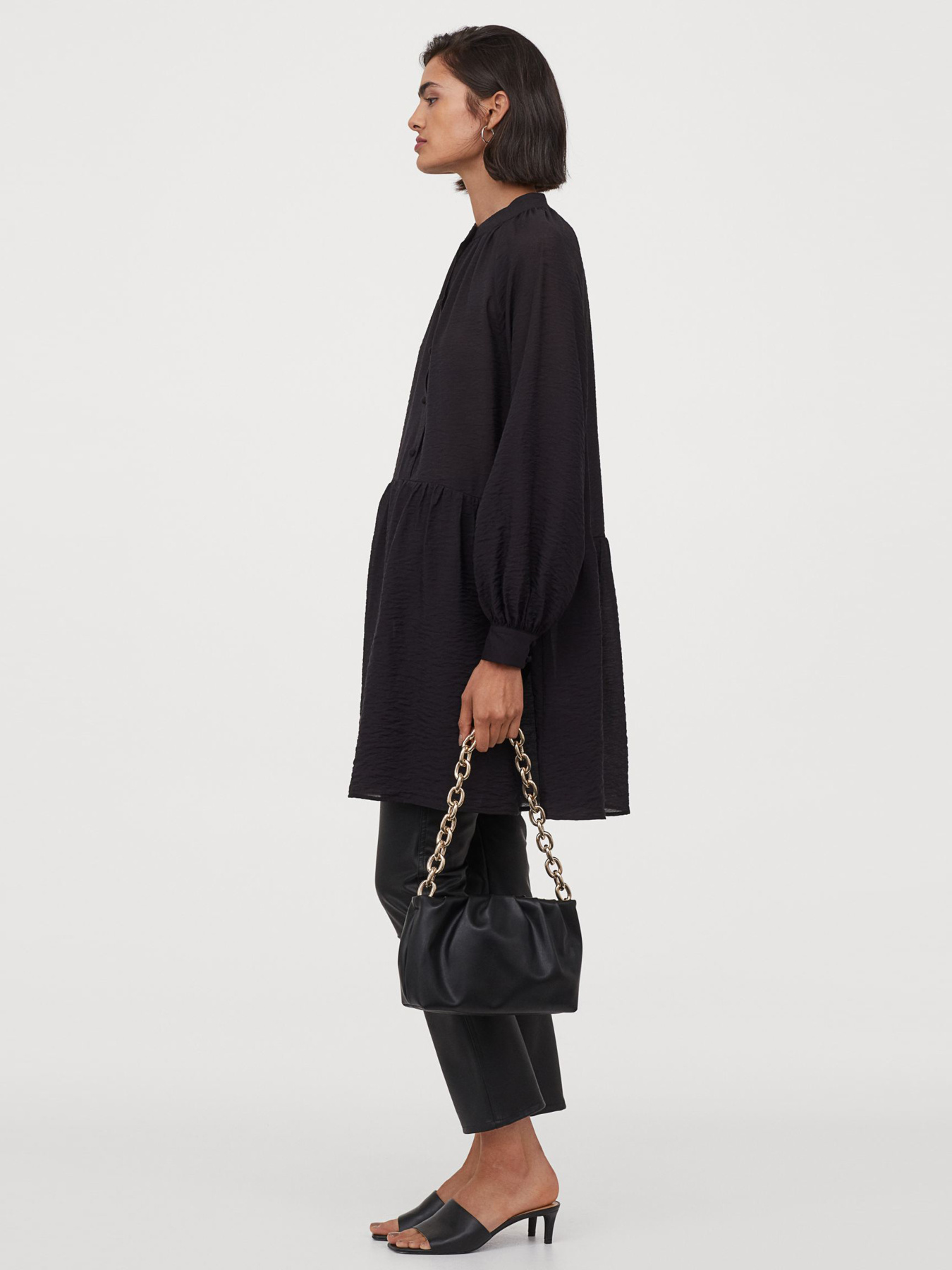 Платье миди H&M модель 9184432wer_Черный Фото