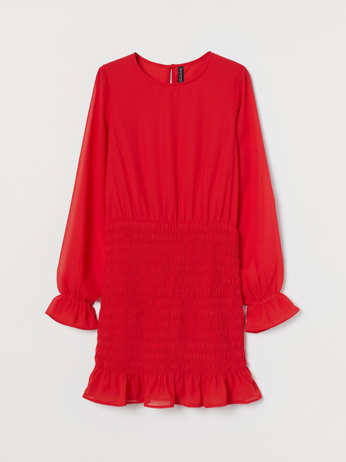 Платье мини H&M модель 9189052bar_Красный Фото