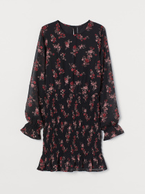 Платье мини H&M модель 9189052Rsdm_Черный Фото