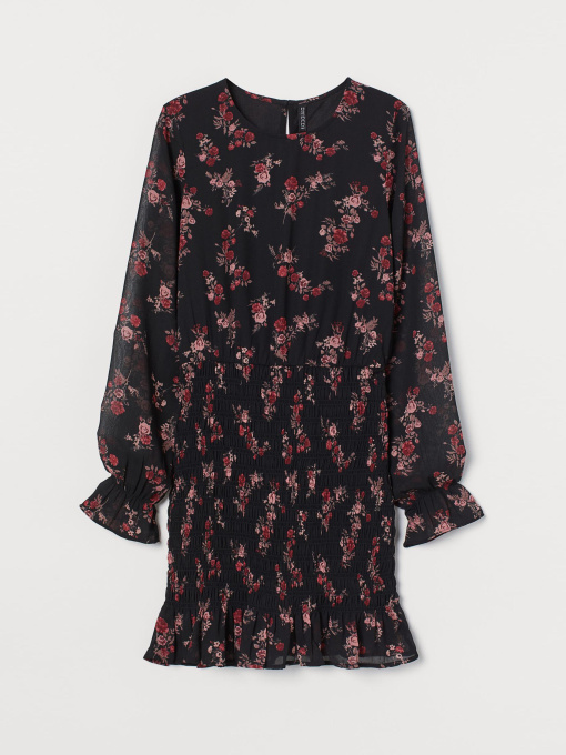 Платье мини H&M модель 9189052Rsdm_Черный Фото