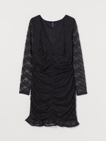 Платье мини H&M модель 9190402bar_Черный Фото