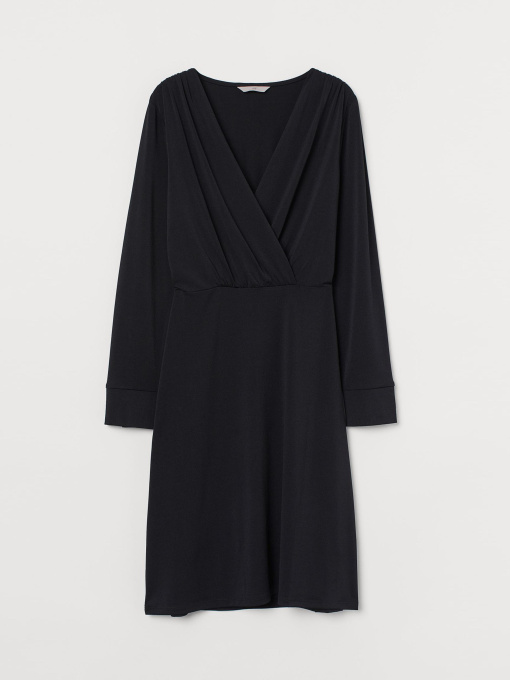 Платье миди H&M модель 9235222bar_Черный Фото