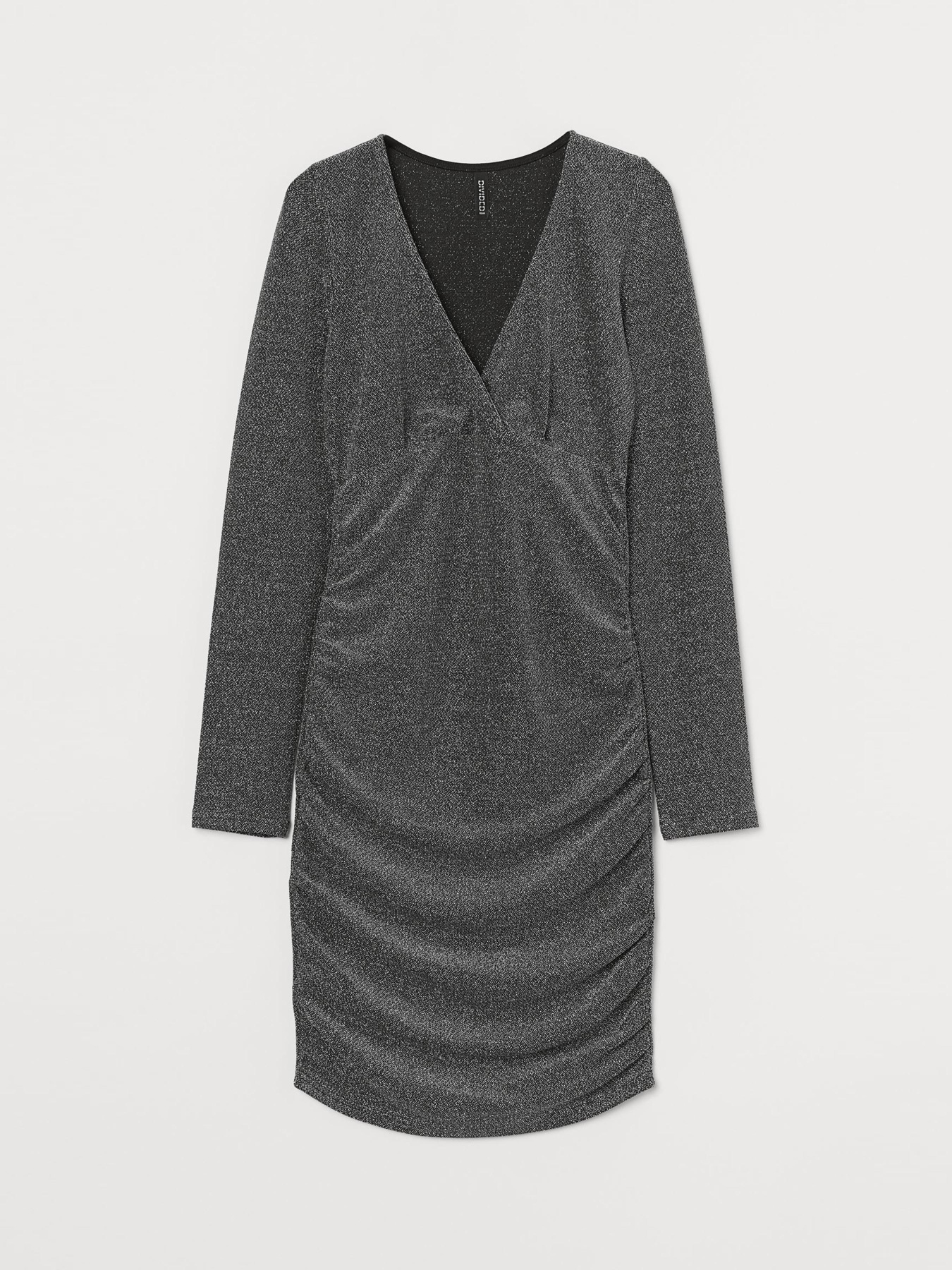 Платье мини H&M модель 9282542sm_Серебристый Фото