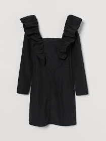 Платье мини H&M модель 9282762sm_Черный Фото