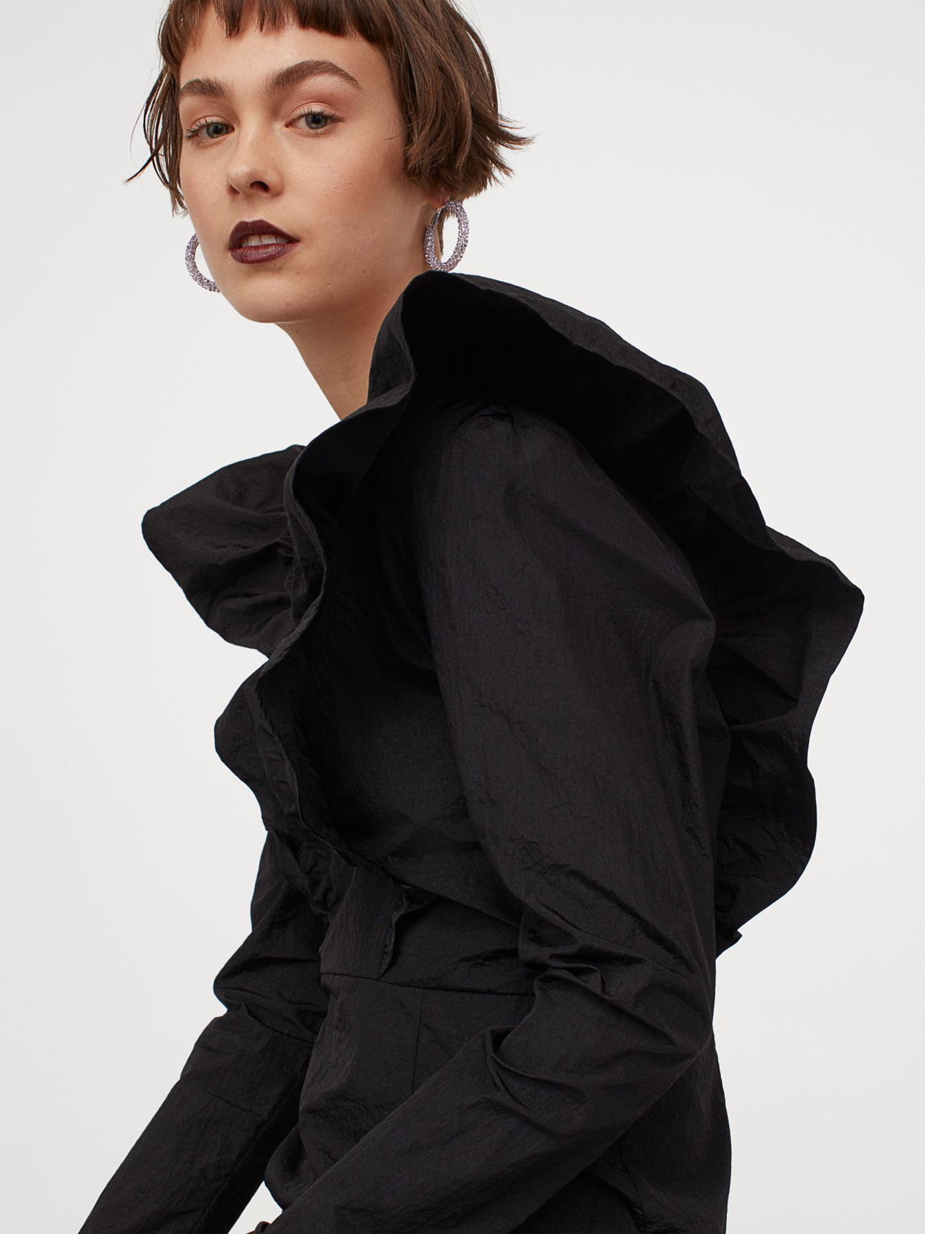 Платье мини H&M модель 9282762sm_Черный Фото