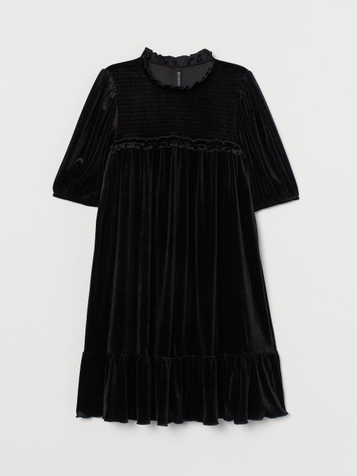 Платье мини H&M модель 9283522bar_Черный Фото