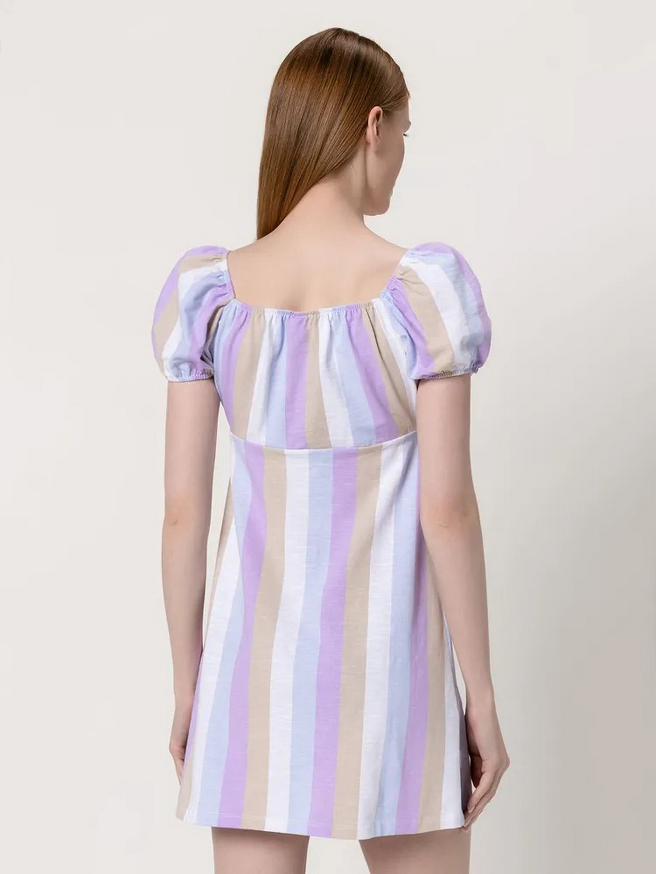 Сукня міні H&M модель 928869wer_Бело-фиолетовый Фото