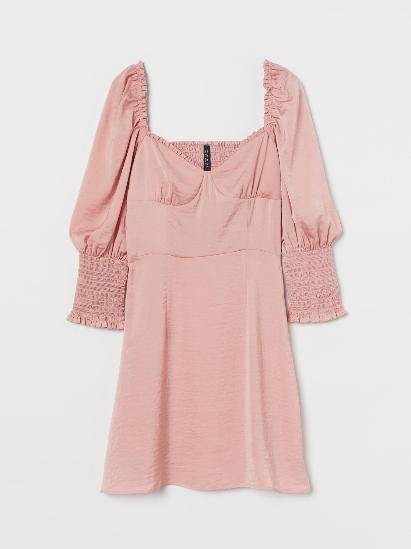 Сукня міні H&M модель 9328882bar_Светло-розовый Фото